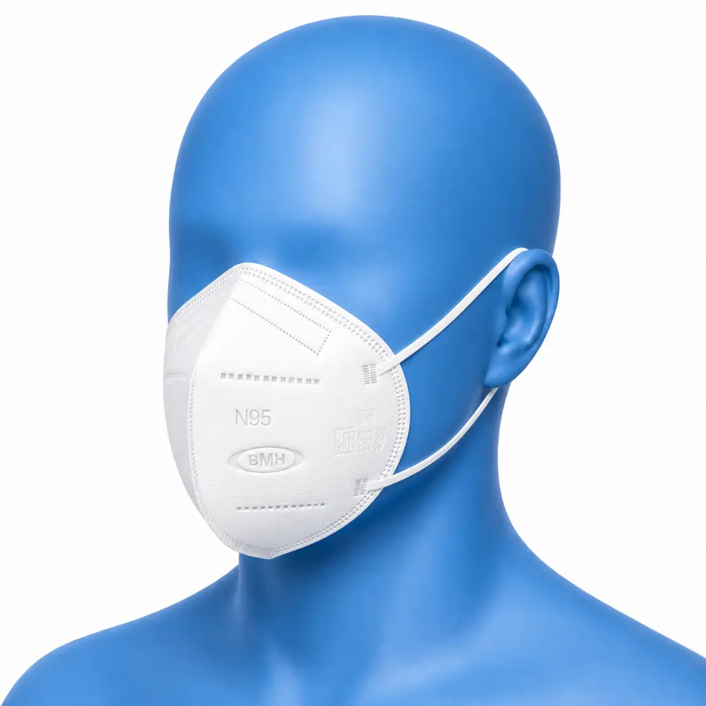 [RPN95001] PROTECTOR RESPIRATORIO N95 PLEGABLE COLOR BLANCO