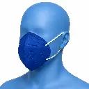 PROTECTOR RESPIRATORIO N95 PLEGABLE COLOR AZUL