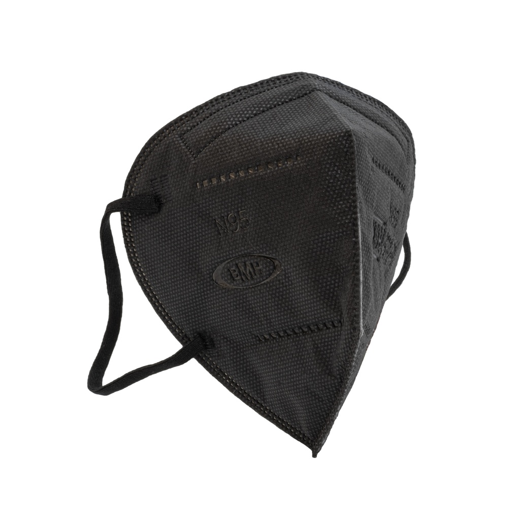 PROTECTOR RESPIRATORIO N95 PLEGABLE COLOR NEGRO