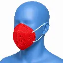 PROTECTOR RESPIRATORIO N95 PLEGABLE COLOR ROJO