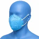 PROTECTOR RESPIRATORIO N95 PLEGABLE COLOR CELESTE