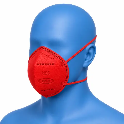 [RPN95014] PROTECTOR RESPIRATORIO N95 PLEGABLE COLOR ROJO
